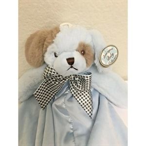 Bearington Baby Puppy Snuggler Blanket Lovey Waggles - New